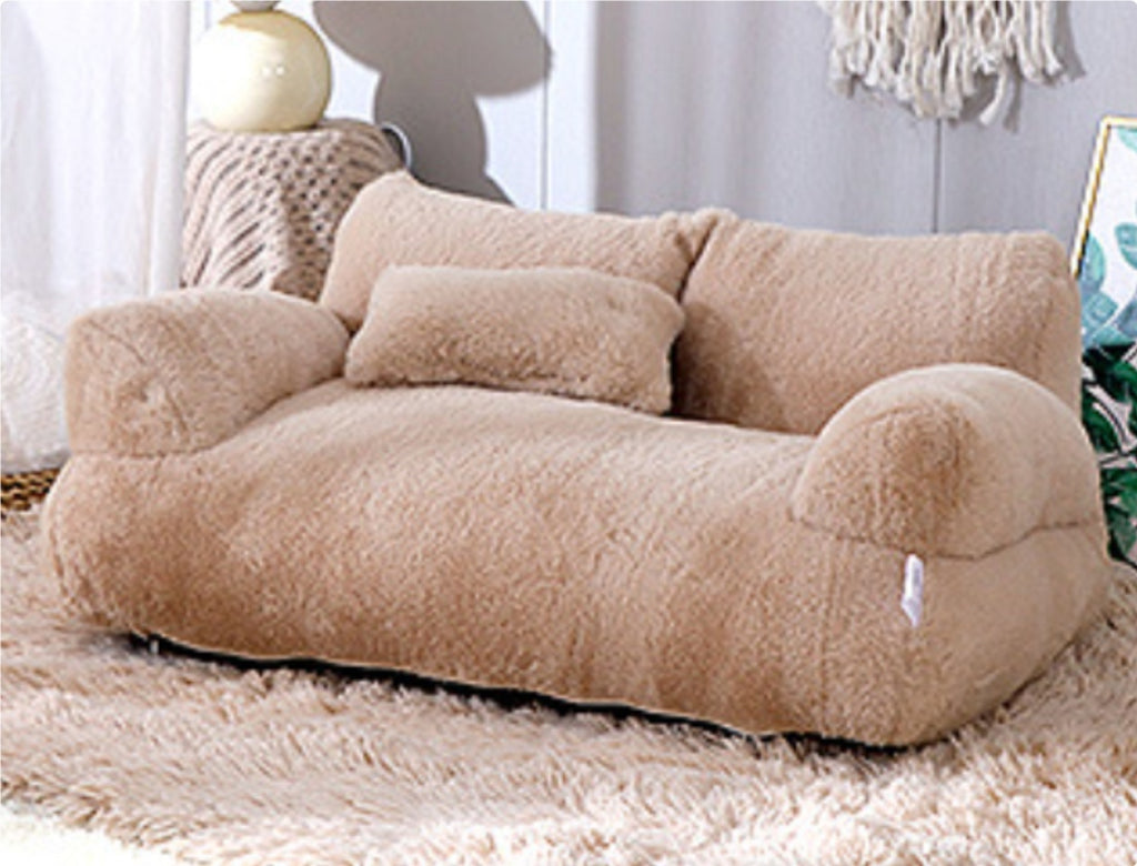 Luxury Cat Bed Sofa – Warm Plush Pet Nest