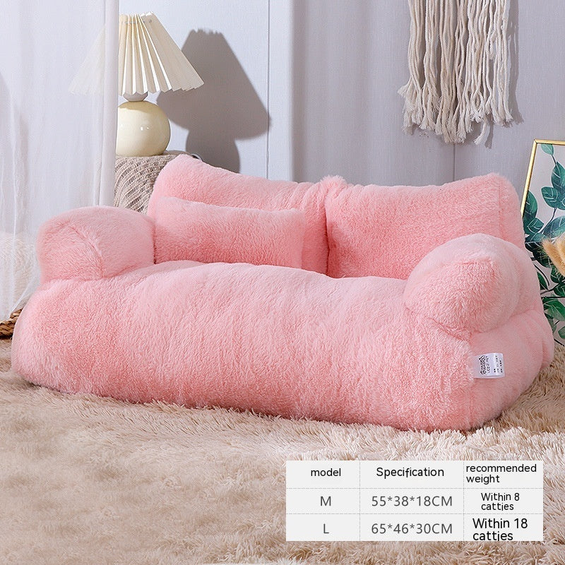 Luxury Cat Bed Sofa – Warm Plush Pet Nest
