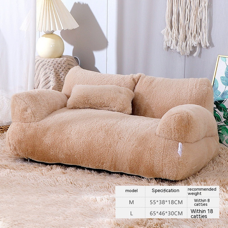 Luxury Cat Bed Sofa – Warm Plush Pet Nest
