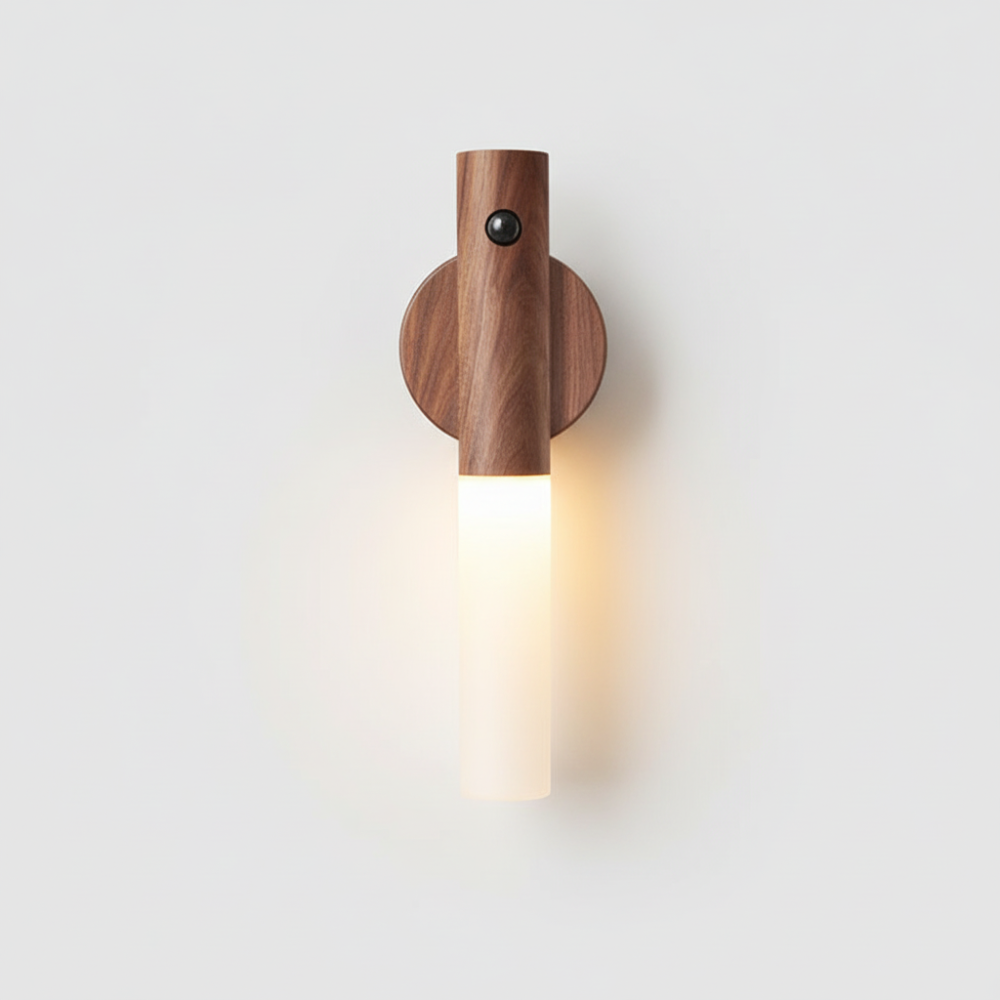 Magnetic Wood Night Light – Motion Sensor, USB Rechargeable
