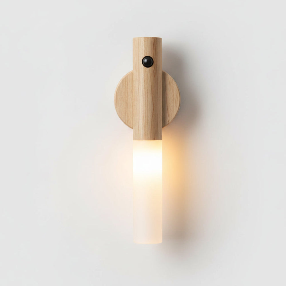 Magnetic Wood Night Light – Motion Sensor, USB Rechargeable