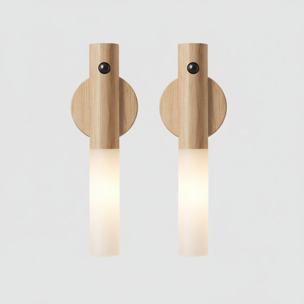 Magnetic Wood Night Light – Motion Sensor, USB Rechargeable